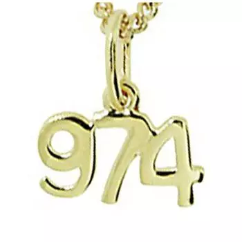 Les Trsors De Lily [N6805] - Позолоченный кулон 974 (La Runion) - 11x7 мм