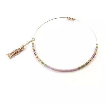 Les Trsors De Lily [N7033] - Дизайнерский браслет Килиманджаро лилово-розовое золото.