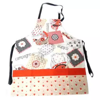 Les Trsors De Lily [N7955] - Дизайнерский фартук French Terroir красно-бежевый (французская сельская местность) красный