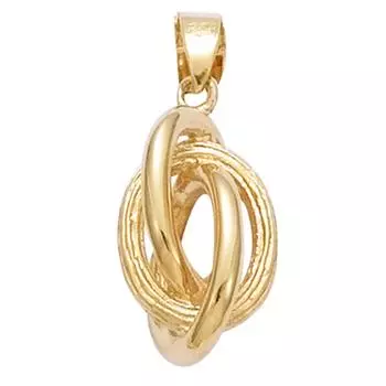 Les Trsors De Lily [N9187] — Позолоченный кулон «Forat Double Antillais» — 20x10 мм