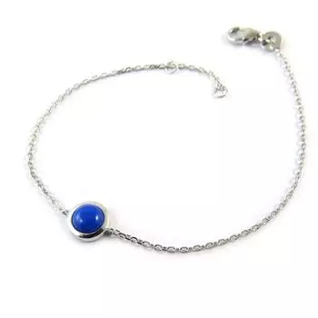 Les Trsors De Lily [P0649] - Серебряный браслет Blue Princess Opale (с родиевым покрытием)