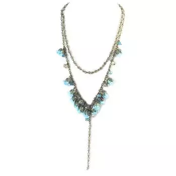 Les Trsors De Lily [P0789] - Колье ручной работы Les Antoinettes голубая лагуна (ручная работа)