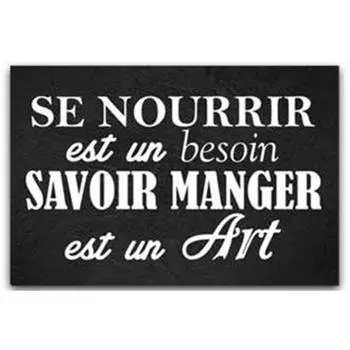 Les Trsors De Lily [P1043] - Разделочная доска / подставка Цитаты (Умение есть – это искусство) - 30x20см