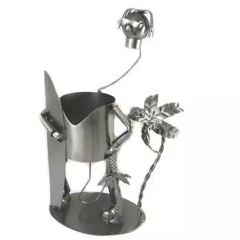 Les Trsors De Lily [P1456] - Подстаканник Металлическая скульптура Surfer - 26x24x13 см