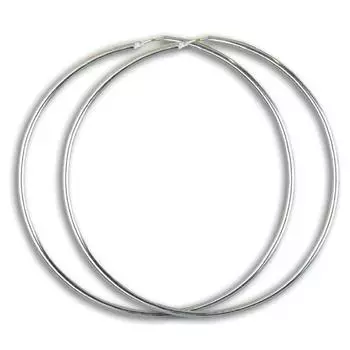 Les Trsors De Lily [P1684] - Серебряные серьги-кольца Simplicit - 70 мм 2 мм