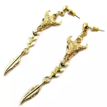 Les Trsors De Lily [P1722] - Серьги Azuni ручной работы из слоновой кости (ручная работа)