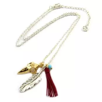 Les Trsors De Lily [P1732] - Дизайнерское колье ручной работы Azuni золото красное серебро (ручная работа)