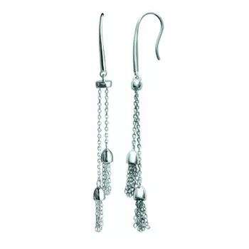 Les Trsors De Lily [P1981] - Les Trsors De Lily [P1981] - Серебряные серебряные серьги Навахо (родированное покрытие) - 45x5 мм…