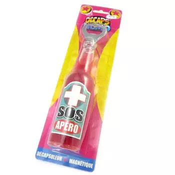 Les Trsors De Lily [P2714] - Гигантская открывалка для бутылок «Бутылка» розового цвета (аперитив SOS)