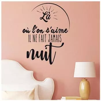 Les Trsors De Lily [P2752] - Лист наклеек «Сообщения» («Там, где мы любим друг друга, никогда не темнеет») - 50x70 см