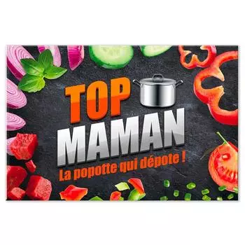 Les Trsors De Lily [P2915] - Разделочная доска / стеклянная подставка Maman (форма для запекания) - 30x20 см.