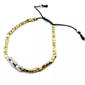 Les Trsors De Lily [P3631] - Дизайнерский браслет «Килиманджаро» из золота и серебра