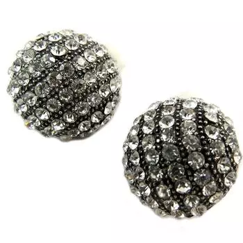 Les Trsors De Lily [P4687] - Серебристо-белый дизайнерский зажим Sissi - 22 мм