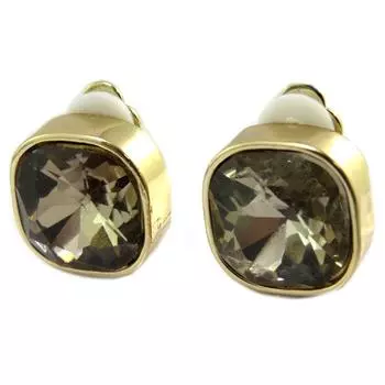 Les Trsors De Lily [P4989] - Designer Clips Sissi серо-золотой - 14x14 мм