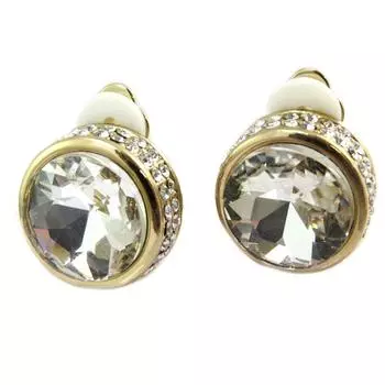 Les Trsors De Lily [P4998] - Дизайнерские клипсы Sissi из белого золота - 15 мм