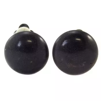 Les Trsors De Lily [P5618] - дизайнерские зажимы с черными блестками Mineralia - 20 мм.