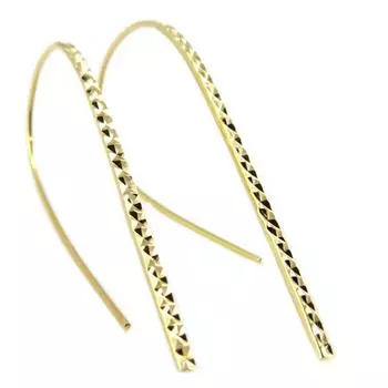 Les Trsors De Lily [P5624] - Позолоченные позолоченные серьги «Клеопатра»