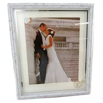 Les Trsors De Lily [P6532] - Белая винтажная деревянная фоторамка Romance - 20x25 см