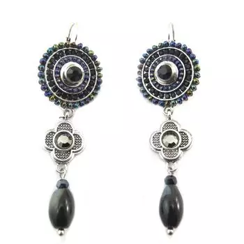 Les Trsors De Lily [P6834] - Дизайнерские синие черные дизайнерские трусы Sissi - 65x22 мм