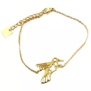 Les Trsors De Lily [P7719] - Золотой браслет из стали Dove - 18x18 мм