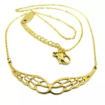 Les Trsors De Lily [P8078] - Ожерелье из стали Les Ailes d Ange золотистое - 43x15 мм