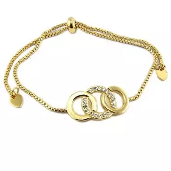 Les Trsors De Lily [P8151] - Дизайнерский браслет Forever из белого золота - 22x12 мм