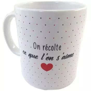 Les Trsors De Lily [P8495] - Керамическая кружка «Сообщения» (Мы пожинаем то, что любим)