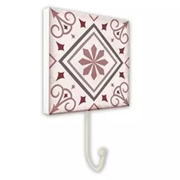 Les Trsors De Lily [P8827] - Крючок Carreaux красно-коричневый - 10x10 см