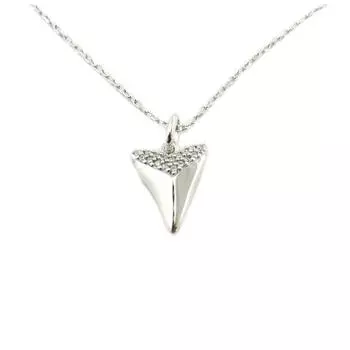 Les Trsors De Lily [P9268] - Белое серебряное колье в стиле бохо с родиевым покрытием - 14x10 мм