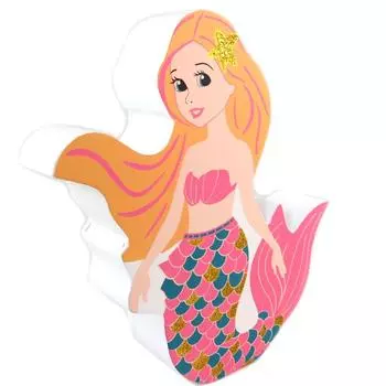 Les Trsors De Lily [Q0301] - Деревянная копилка Mermaid розово-оранжевый - 22x20x4 см