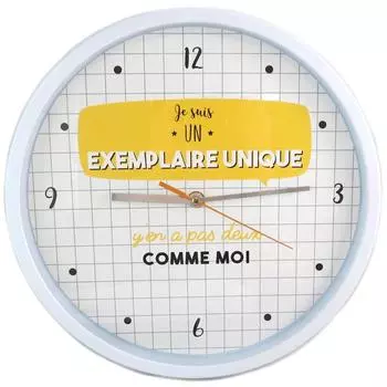 Les Trsors De Lily [Q0370] - Настенные часы Messages (Я уникален ...) - 30 см