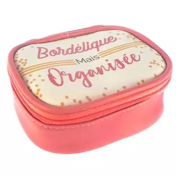 Les Trsors De Lily [Q0858] - Маленькая розовая дорожная шкатулка для украшений Messages (грязная, но организованная) - 11. 5x9. 5x5см