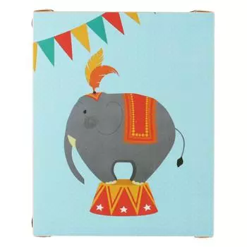 Les Trsors De Lily [Q1155] - Складная коробка для хранения Цирк синяя (слон) - 23x18x10 см (4 л) синий