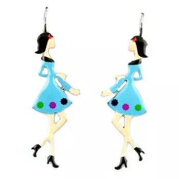 Les Trsors De Lily [Q1295] - Дизайнерские шпалы Lilipoupettes (кукла) бирюзовый - 50x18 мм