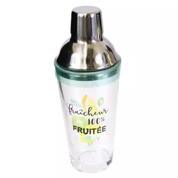 Les Trsors De Lily [Q1579] - Стеклянный шейкер «Свежесть 100% фруктовый», прозрачный зеленый - 22x8. 5 см (40 мл)