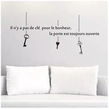 Les Trsors De Lily [Q2418] - Лист наклеек Сообщения (От счастья нет ключа - дверь всегда открыта) - 20х70 см