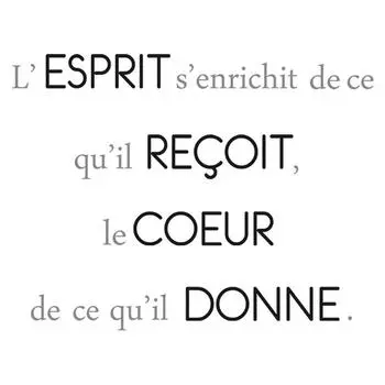 Les Trsors De Lily [Q2426] - Лист наклеек Сообщения (Разум обогащается тем, что получает - сердце тем, что дает) - 20x70 см