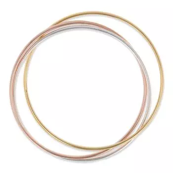 Les Trsors De Lily [Q2697] - Позолоченный браслет Demi-Jonc (3 ряда) - 70 мм - 3 мм