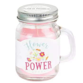 Les Trsors De Lily [Q3024] - Ароматическая свеча Messages в стеклянной банке (Flower Power) - 85x50 см