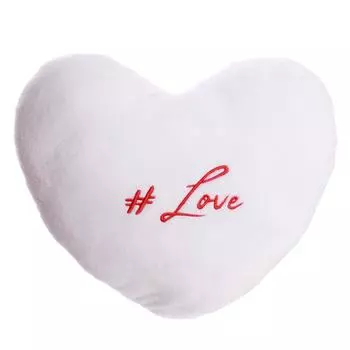 Les Trsors De Lily [Q3267] - Белая бархатная подушка Mots d Amour (#love) - 30x30 см