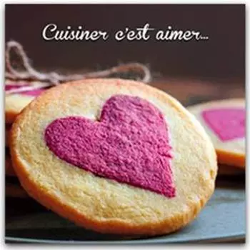 Les Trsors De Lily [Q3640] - Дизайнерское полотно Gourmandise (Готовить с любовью...) - 28x28 см