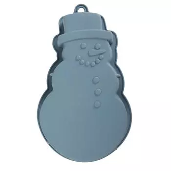 Les Trsors De Lily [Q3848] - Силиконовая форма Снеговик серая - 26x17 см