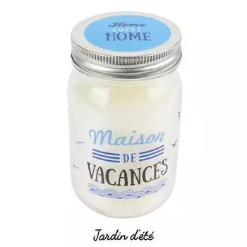 Les Trsors De Lily [Q3953] - Ароматическая свеча Home Sweet Home в каменной банке (Holiday Home) - 12. 7x7. 5 см синий