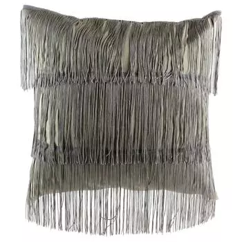 Les Trsors De Lily [Q4408] - Серо-коричневый бархатная подушка Charleston - 40 см.