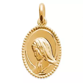 Les Trsors De Lily [Q4715] - Позолоченный кулон Virgin Mary , золото - 15x11 мм