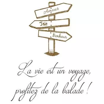 Les Trsors De Lily [Q4797] - Лист наклеек «Сообщения» (Любовь - Радость - Счастье - жизнь - это путешествие . . . . ) - 20x70 см чёрный