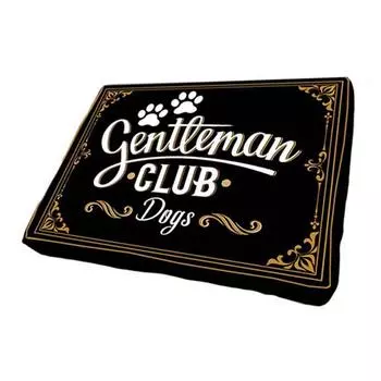 Les Trsors De Lily [Q5139] - Подушка для собак Gentleman Club - Dogs чёрная - 75x50x14 см.