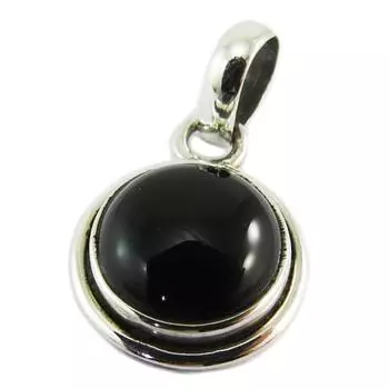 Les Trsors De Lily [Q5682] - Серебряный кулон Heaven оникс - 15 мм.