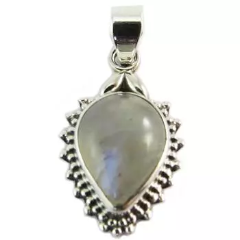Les Trsors De Lily [Q5683] - Серебряный кулон с лунным камнем Heaven - 17x15 мм