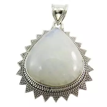 Les Trsors De Lily [Q5687] - Серебряный кулон с лунным камнем Heaven - 35x35 мм